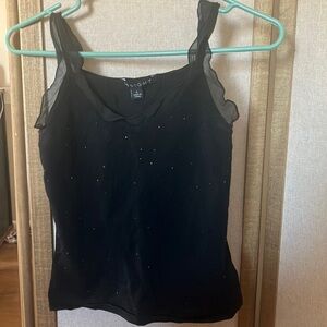 Junior Insight Black Embellished Fitted top large